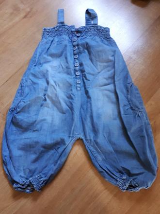 Luxusní džínové balónkove kraťasy, 116