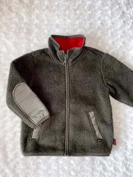 Šedá chlupatková mikina benetton, benetton,92