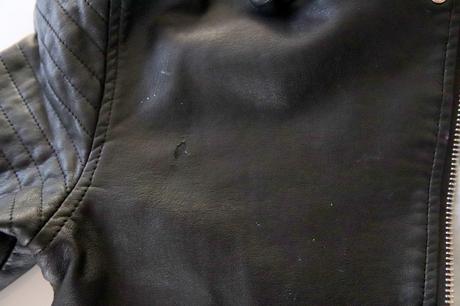 Dívčí kožená bunda, h&m,134