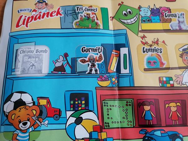 Nálepky Lipánek. Nemá někdo doma?