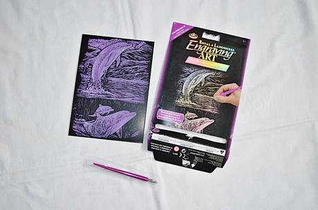 Šrabací obrázek - delfín, 