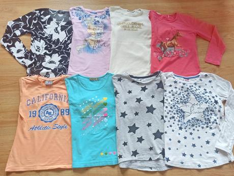 Trika dívčí s dlouhým rukávem vel.128-146, 128