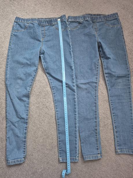 2 x džíny modré, 140