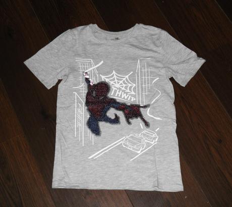 Top stav-nová trička spiderman a dinosauři-vel.140, h&m,140