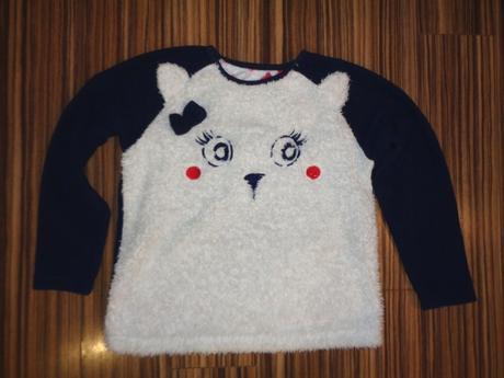 Krásná chlupatková mikina medvídek, girl2girl,128