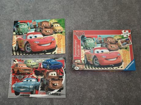 Puzzle 5 ks - auta cars, letadla planes, 4+ a 5+, 