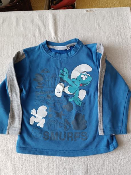 Chlapecká mikina smurf, 110