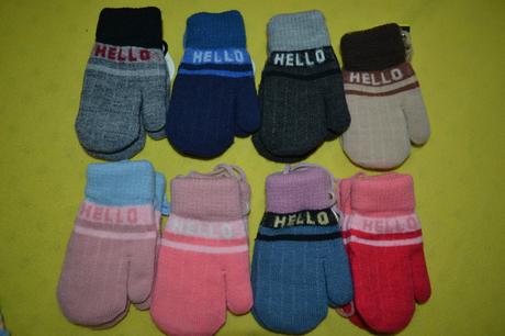 Rukavice palčáky s fleece uvnitř,v.98-116, 98 / 104 / 110 / 116