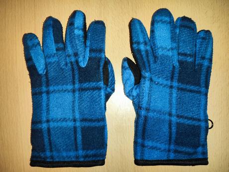 Modročerné prstové rukavice (cca 9 - 14 let), 146
