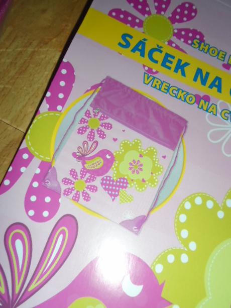 Sáček pytlík  batoh na boty cvičky ptáček, 