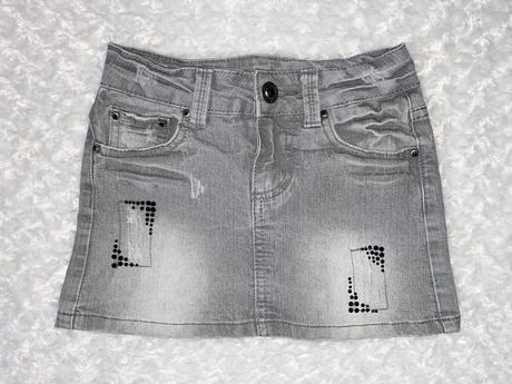 Šedá riflová/džínová sukně crash one, crashone,134