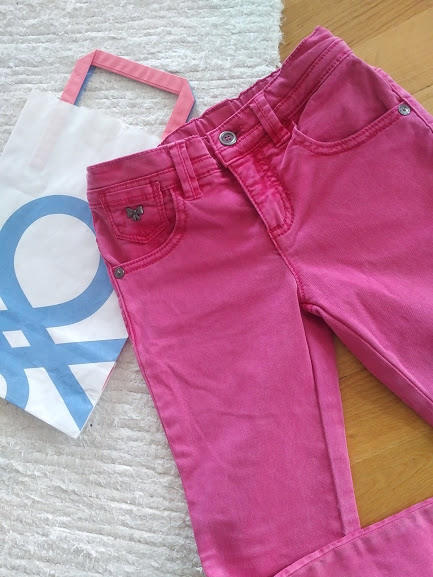 Benetton luxusní rifle kalhoty xs, 110, benetton,110