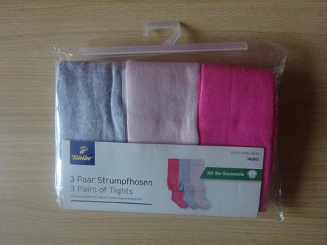 3x punčocháče barevné, vel. 74/80, tchibo,74