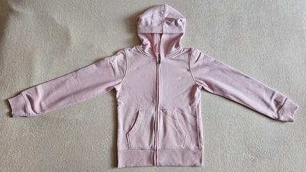 Dívčí mikina, mikinka, růžová, vel.134/140, h&m, h&m,134