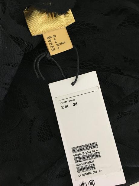 Krajkový top h&m, vel. 36, h&m,36 / s