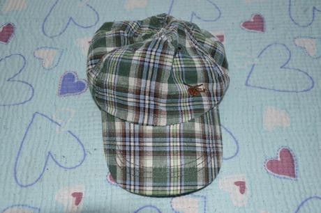 Bavlněná kostkatá kšiltovka s vrtulníkem vel 92/98, 92