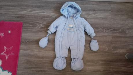 Zimní kombinéza s medvídkem vel.62-68, 62