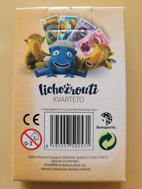 Karty kvarteto s motivem lichožroutů, 