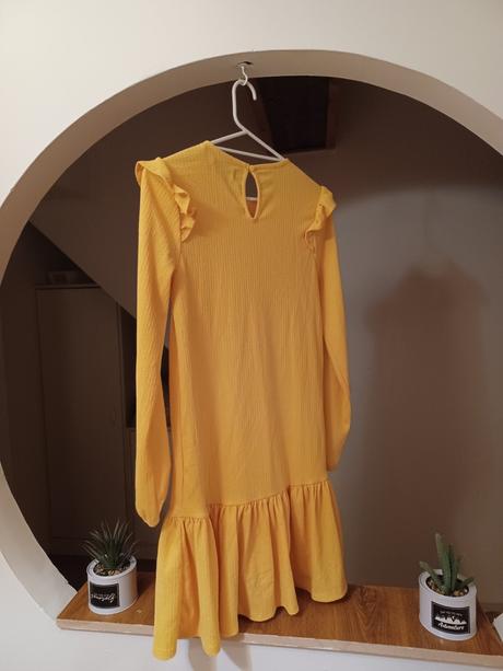 Žluté šaty 164 / s-m, reserved,164