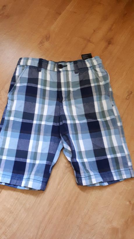 Peckovní káro kraťasy šortky, h&m,140