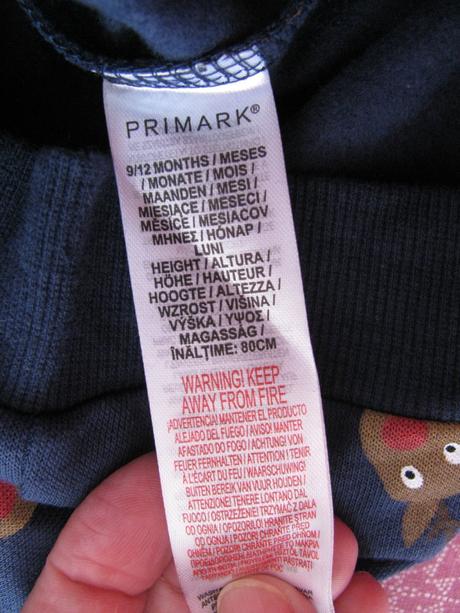 Tmavě modrá mikina, teplákovina, primark,80