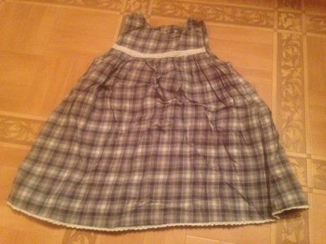 Dívčí šaty kostičky vel. 86 - 92, h&m,86