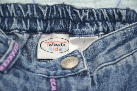 110 116 122 džínová sukně s okrasným stehem, 116