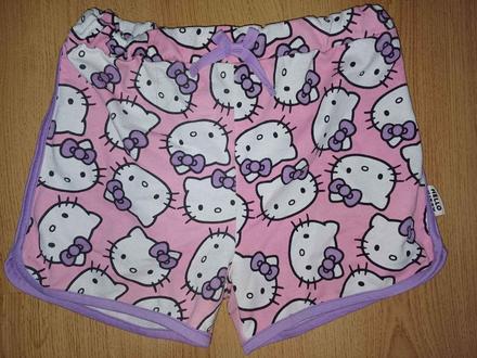 Kraťasy hello kitty, vel 7-8 let, hello kitty,122