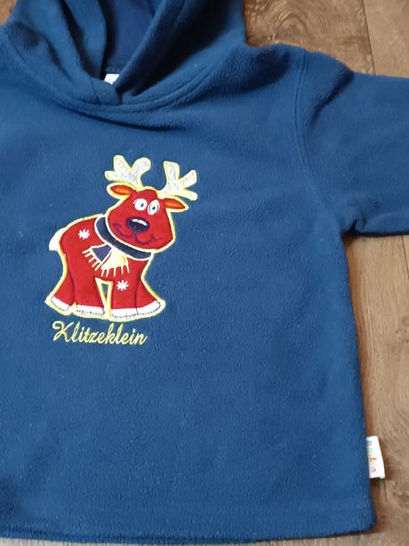 2x tmavě modré fleecové mikiny, vel.98 (2-3 roky), f&f,98