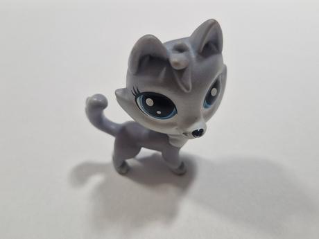 Littlest pet shop šedá kočka,
