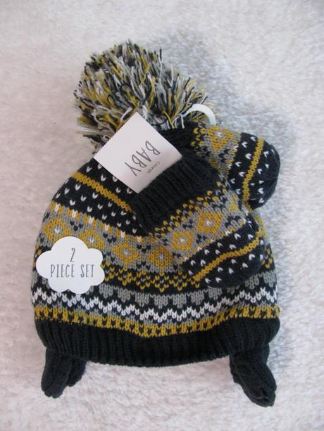 Set - zimní tm.modrá čepice, kulich + rukavice, george,62