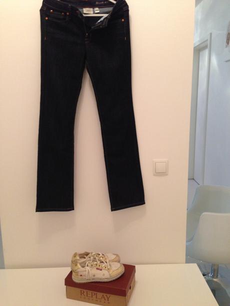 Rifle mango, vel.36 a botky replay bílozlaté 36, 36