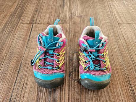 Modré růžové dětské outdoor boty tenisky keen, keen,25