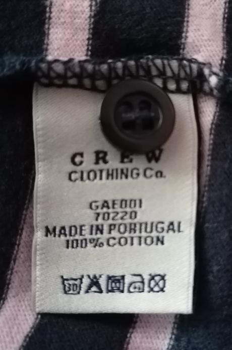 Pruhované tričko zn. crew vel 140 - 146, 140