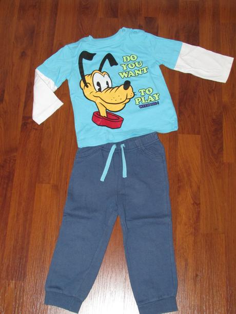 Tepláky a tričko s plutem, c&a,92