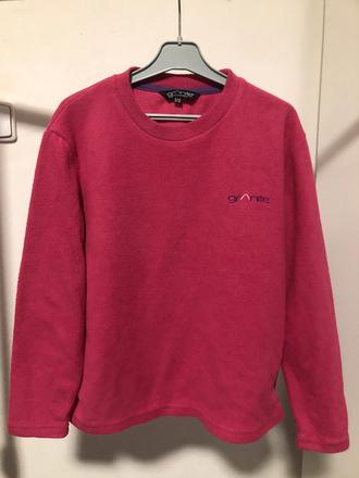 Malinový flísový svetr, 134