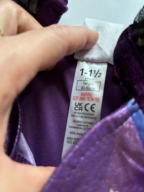 An16/ kostym čarodějka peppa pig - v.12/18 měs,