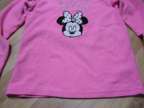 Neon flís mikina minnie vel. 11-12, primark,152