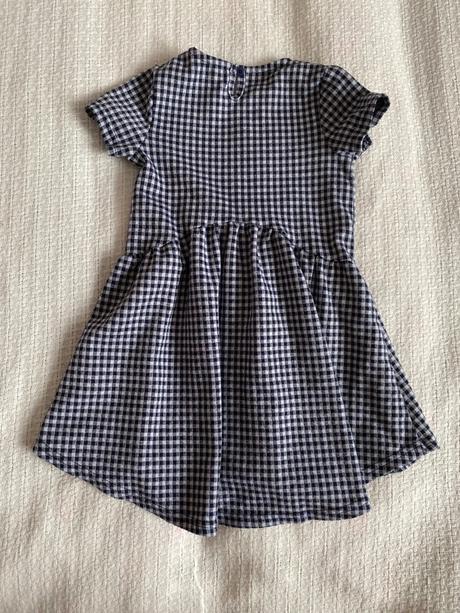 Kostkované šaty s krátkým rukávem vel. 104/3-4r, pepco,104