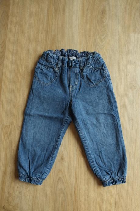 Podšité džíny se srdíčkovými kapsami, h&m,92