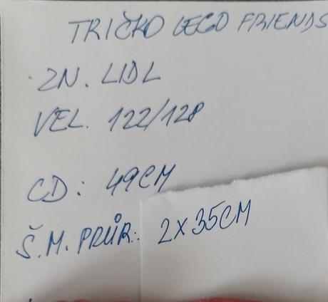 Tričko lego friends lidl,vel.112/128, 128