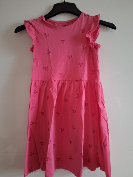 Šaty dívčí šaty třešně vel. 134 / 140, h&m,134
