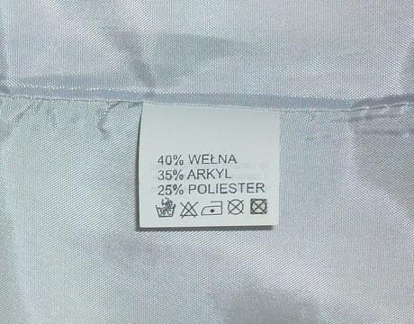 Šedý dámský vlněný kabát edan, s