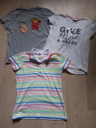 3x triko tričko i jednotlivě, 152