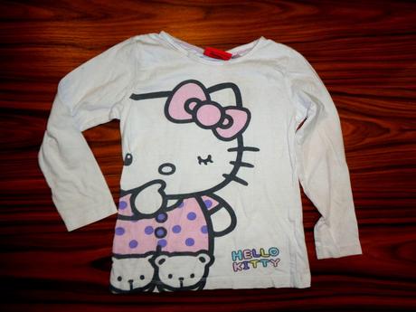 Bílé tričko s kittynkou 98/104, sanrio,98