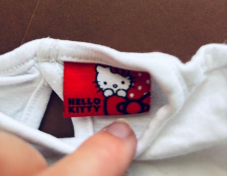 Triko bíle s hello kitty - v.3/6 měs., marks & spencer,68