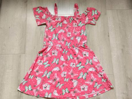 Šaty letní s motýlky, bonprix,152