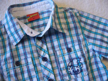 Kostkovaná bavlněná košile, lindex,86