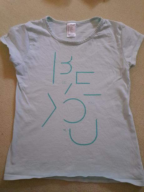 Modré tričko s krátkým rukávem na holčičku, 122, decathlon,122