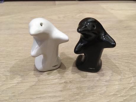 Keramická slánka a pepřenka - delfínci, 